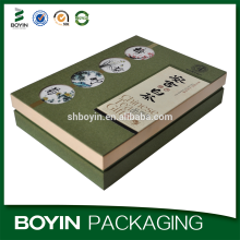 Top grade decorative paper tea packing box, tea storage box, Chinese cardboard tea box