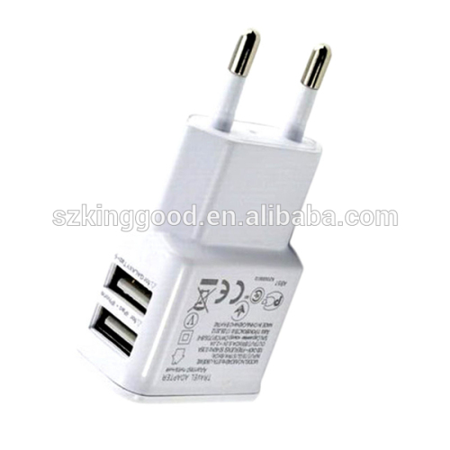 5V 2.0A 1.0A UE EE. UU. Plug Dual USB Universal Cargador de teléfono AC Power Cargador de pared para el hogar de viaje para Iphone 6s para Samsung