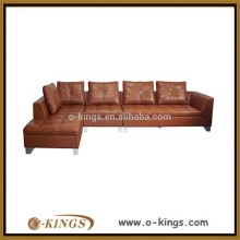 L shape leather sofa