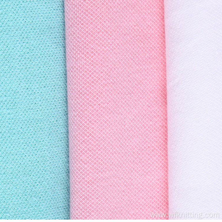 Single Casual Plain Dye 100% Cotton Pique Fabric