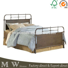 vintage industrial metal bed, old vintage iron bed, rustic metal bed