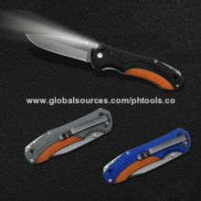 Spring Assisted Folding Knifes with LED Flashlight