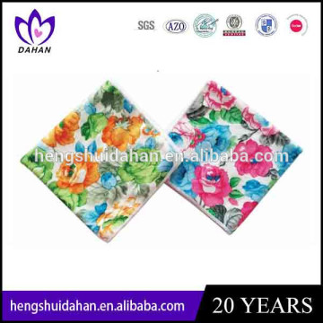 microfiber print hand towel/handkerchief