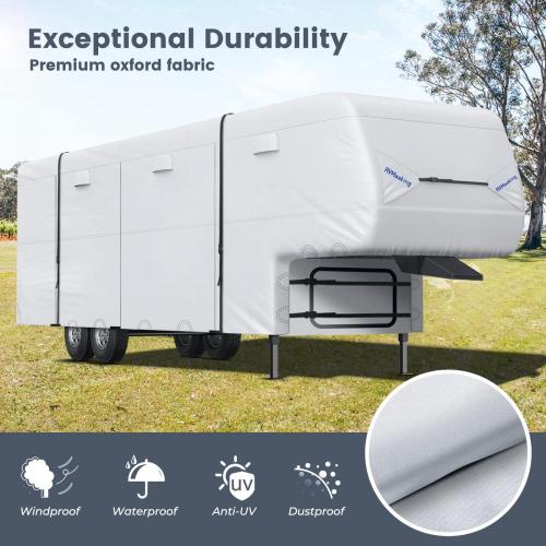 Rip-Stop Wheel RV Cover Windproof Camper Cover Fits