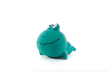 Squeaky Latex Frog Dog Toy