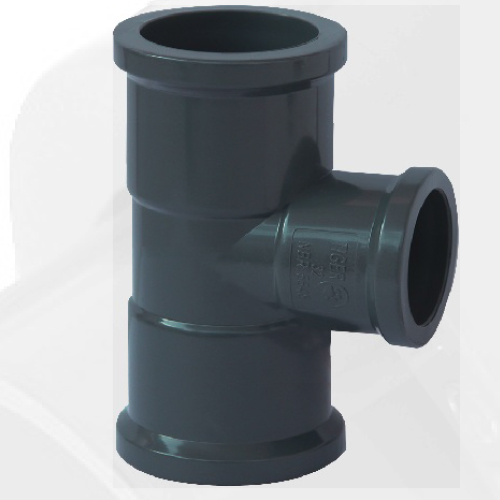 NBR5648 Water Supply Upvc Reducing Tee Grey Color