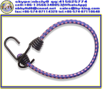 Elastic bungee cord with hook , bungee cord hook , elastic cord hook for packing