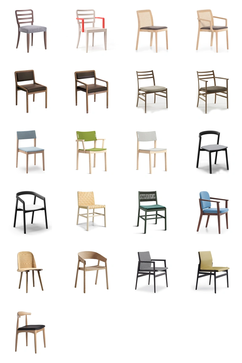 Hot Selling Restaurant Solid Wood Furniture Leisure Cafe Chair