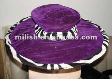 Party Carnival funny plush purple Pimp hat MH-1395