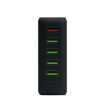 Φορτιστής χονδρικής πολλαπλών USB με USB Type-C 5Ports