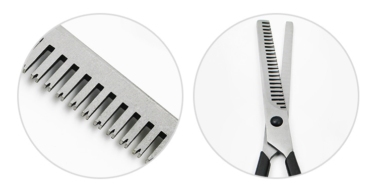 Plastic Handle Dog Cat Hair Cutting Beauty Grooming Thinning Scissors for Pet