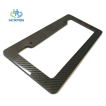 Car parts auto spare carbon fibre license plate