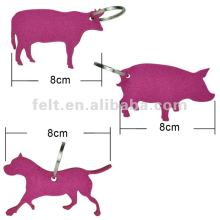 custom new cheap felt keychain