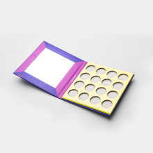 Custom Glitter Empty Magnetic Eyeshadow Palette Paper Box