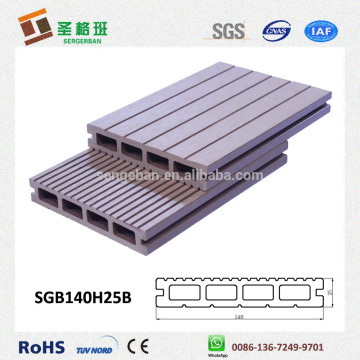 fireproof wood plastic composite decking/wood composite decking white