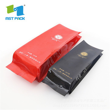 Pembungkusan Makanan 250ml Square Flat Coffee Bag Valve Packaging