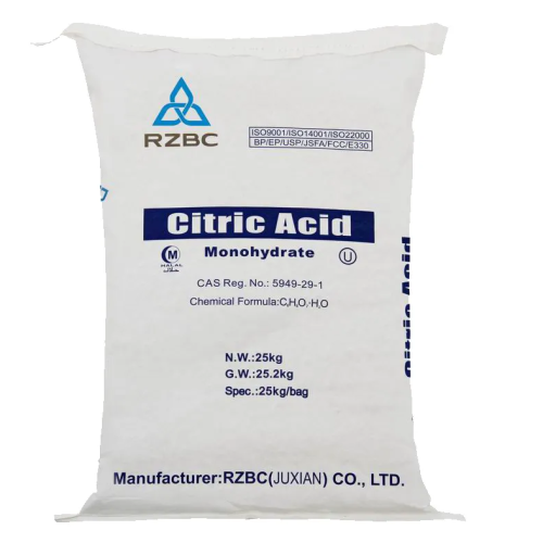 Food Grade Citric acid Anhydrous USP and Monohydrate BP