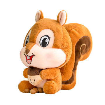 Wholesale Custom Kawaii Stuffed Animal Soft Squirrel Plush Toy