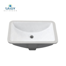 1812 Chinese Manufacturers: Single Hole Rectangular Ceramic Under Counter Bathroom Sinks