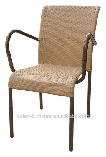 Aluminum frame plastic wicker furnituer garden chair