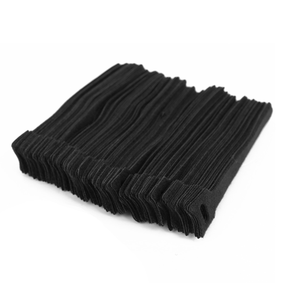 100 PCS Reusable Black Nylon Cable Tie