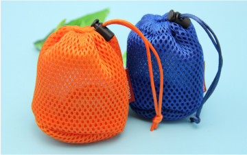 custom personalized style mesh drawstring bag pouch