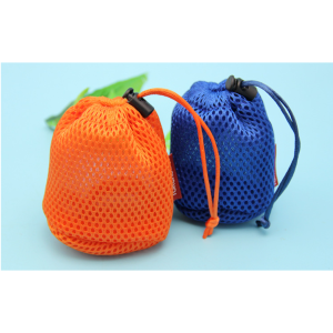 custom personalized style mesh drawstring bag pouch