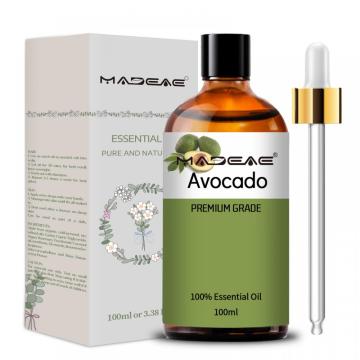 Aceite esencial puro 100% orgánico para el aceite de aguacate de la piel y el cabello Aceite corporal