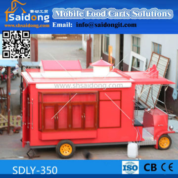 new best global mobile kitchen van/mobile dining van/mobile restaurant truck