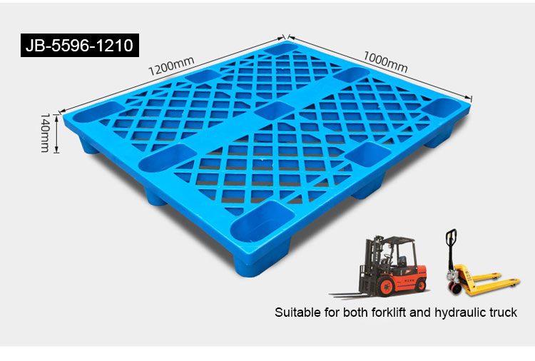 KELIGHT HDPE Single Side Stacking Plastic Pallet for Shop, Packing Tray/