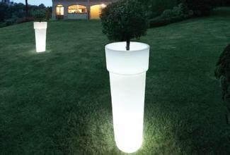 rotational LED Decorative flower pot for weeding