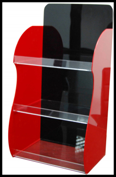 standing acrylic display shelf,acrylic slatwall shelf