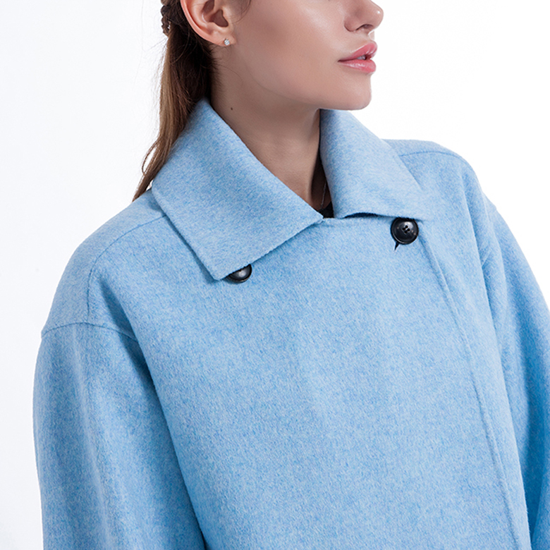 Lady's classic pure cashmere coat