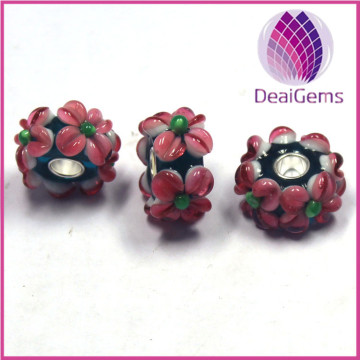 Unique big hole Handmade murano glass Beads for wholesale