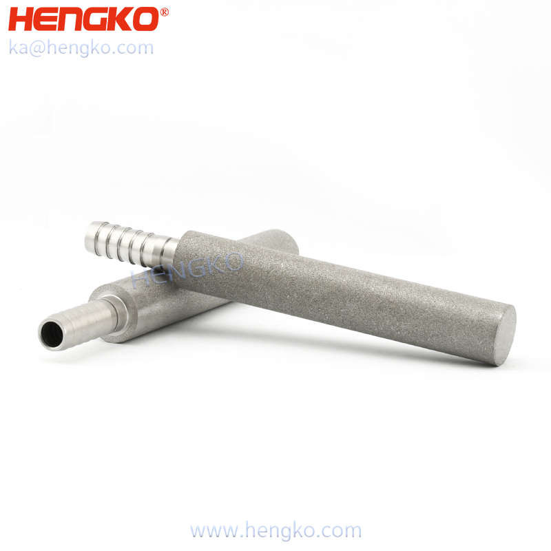 stainless steel air aeration carbonation diffusion stone 2 um, fittings for 1/4 inches tubing