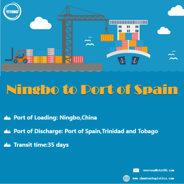 Ocean Freight van Ningbo naar Port of Spanje