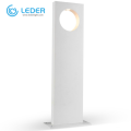 LEDER 7W White Aluminum Bollard Light Fixture