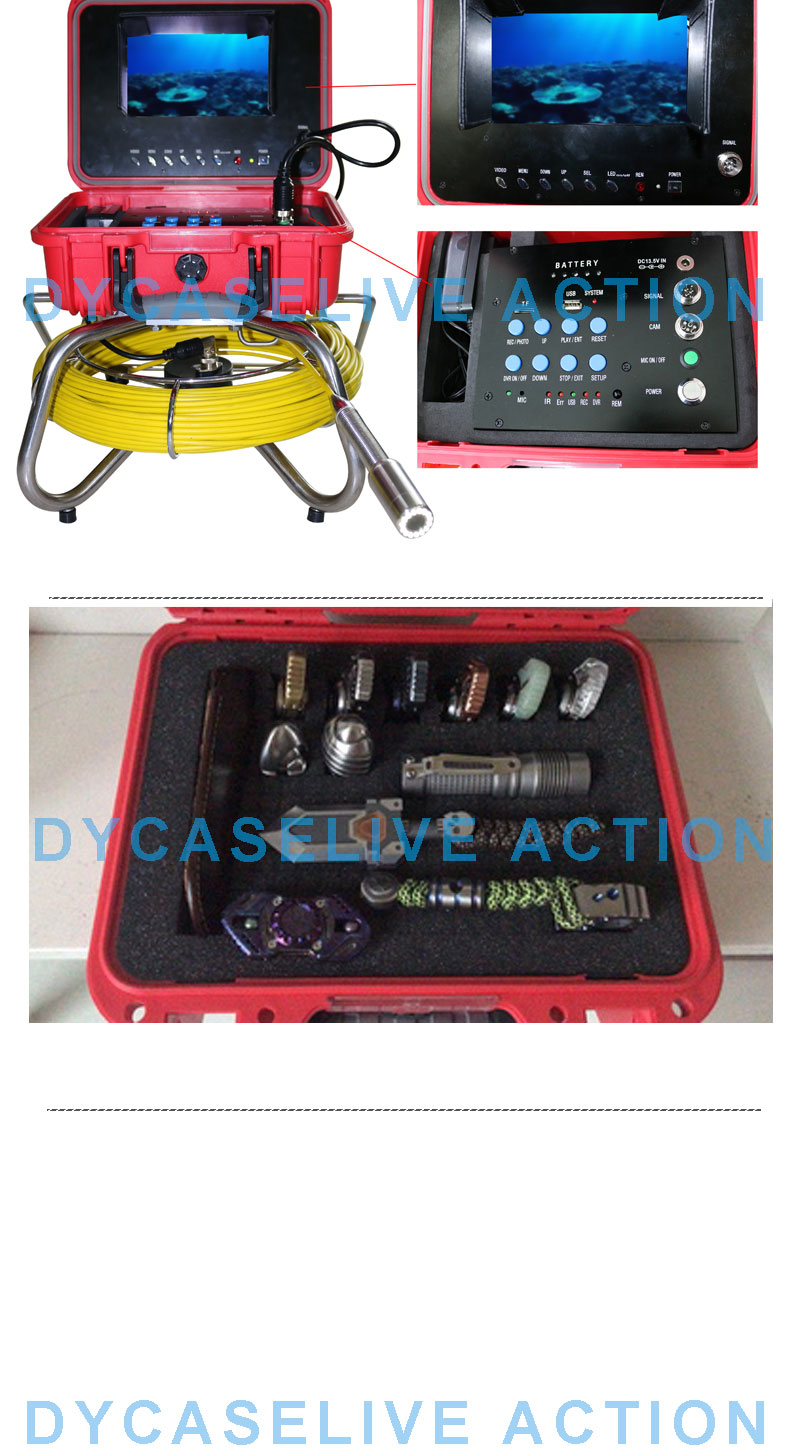 D2812 Small Size Hard Engineering PP Material Plastic Flight Case for Equipment Protective Case with Padded Foam Inside