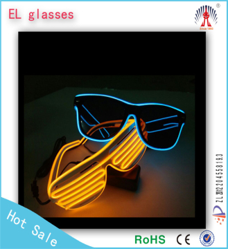 High quality glowing el gift glasses mixed color el glasses dancing el sunglasses
