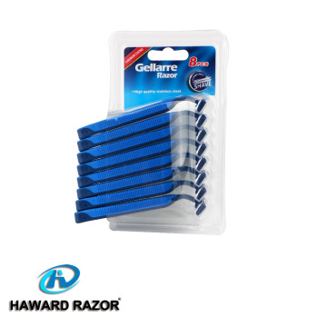 D227L Twin Blade mit Gummigriff ist hochwertige Einweg-Rasierer