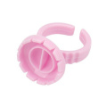 Hot Pink 100pcs professional grifting lash glue ring