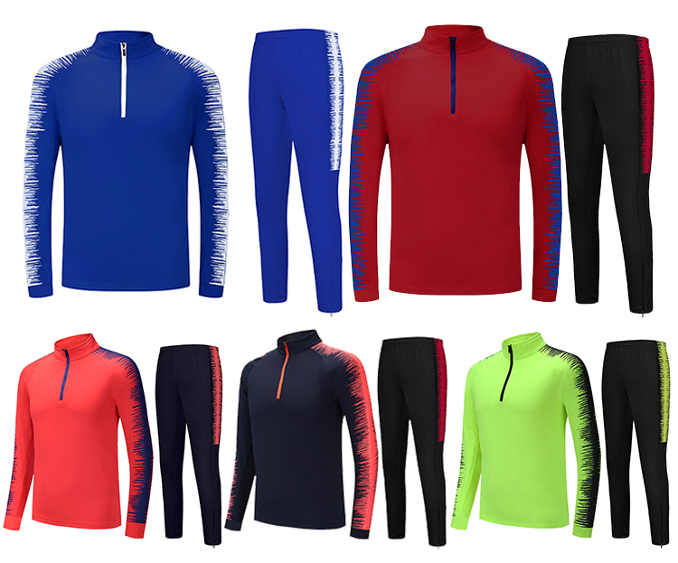 High Quality Blank Custom Men's Sportswear Training Tracksuits/Polyester running jogging set tracksuits for men