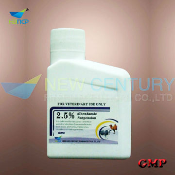 albendazole suspension 2.5% 10%