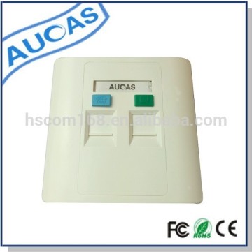 High quality face plate dual port Rj45 faceplate RJ45 low price