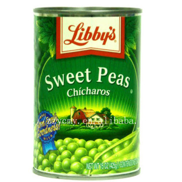 canned green peas in brine by different specifications