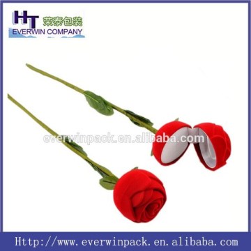 2015 romantic rose shape ring gift case wholesale