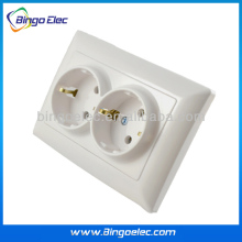 Europe Germany double gang wall socket
