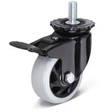 3/4/5/6 Inch PP Wheel Swivel Threaded Stem Caster