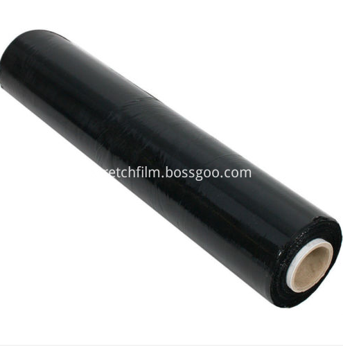 black plastic wrap stretch film for packaging