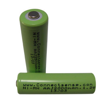 1.2V 2500mAh Ni-MH Rechargeable Battery, AA Size, with Bliter/Clamshell Packing, Fast Delivery